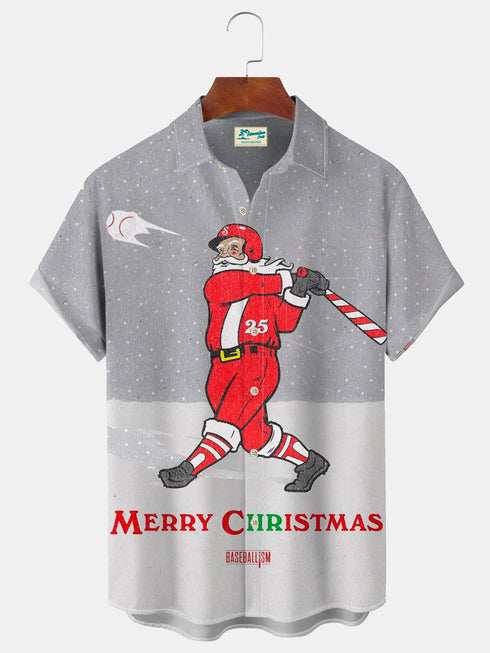 Men's Christmas Funny Graphic Short Sleeve Hawaiian Shirt
